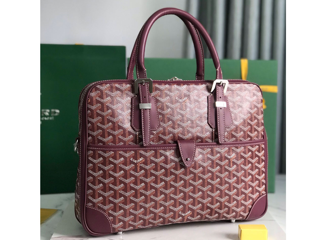 Goyard ambassad message bag 35×7×27cm